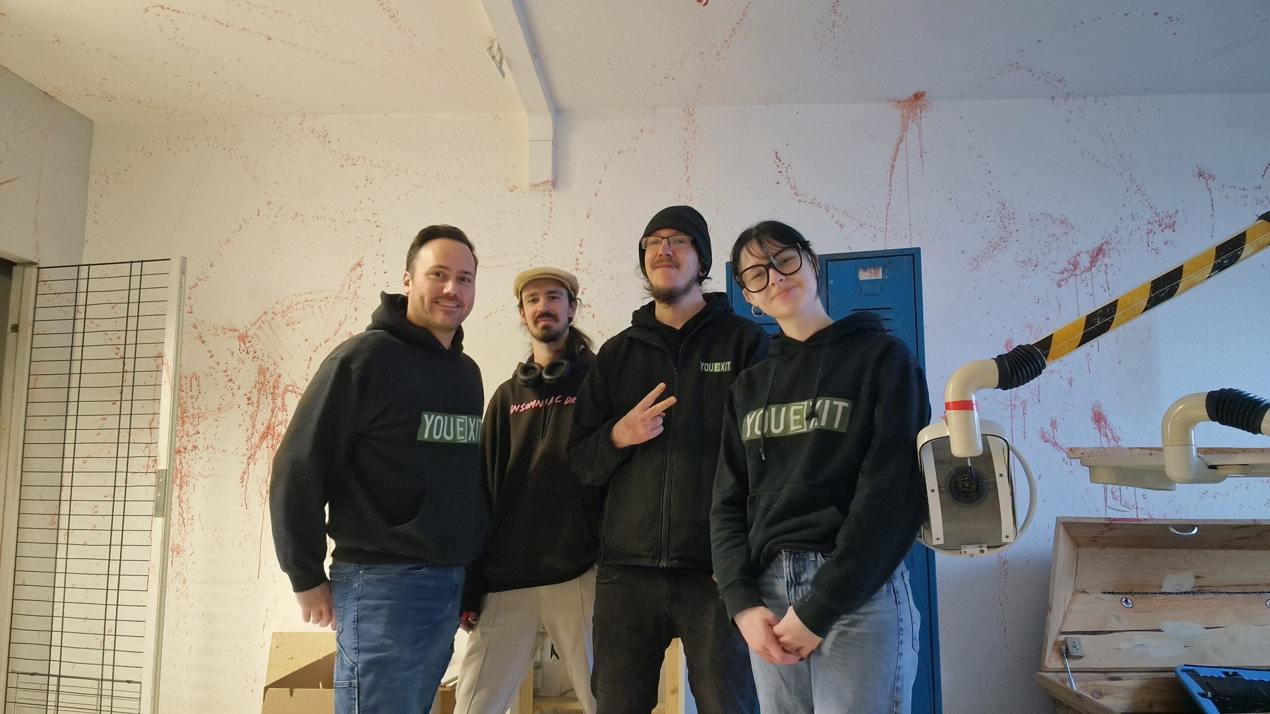 Unser Team beim Umzug der Räume Obergeschoss